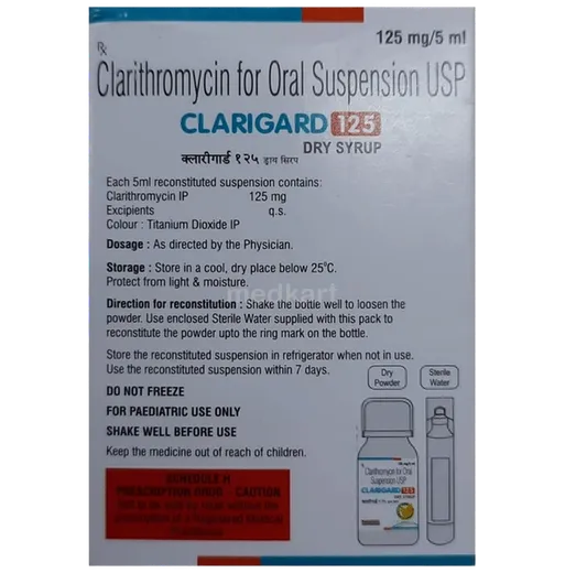 clarigard 125mg syrup 30 ml